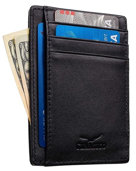 minimalist leather rfid blocking credit card holders|rfid credit card holder.